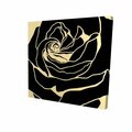 Begin Home Decor 32 x 32 in. Silhouette of A Rose-Print on Canvas 2080-3232-FL224